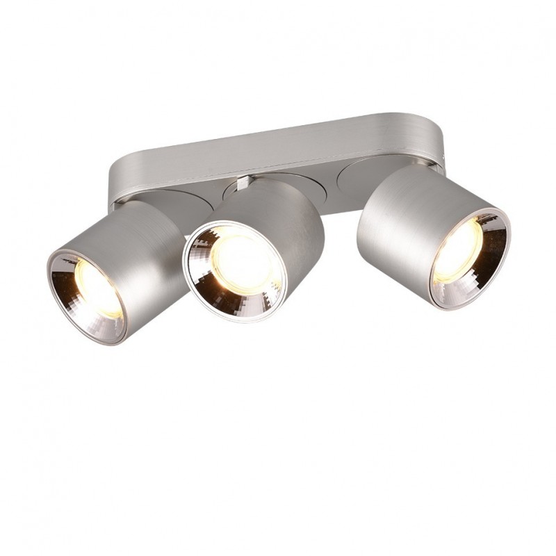 - Guayana - Matt Nickel Recessed or Surface-mounted 3 Spotlights Trio-651000307 - Guayana - Matt Nickel Recessed or Surface-mounted 3 Spotlights