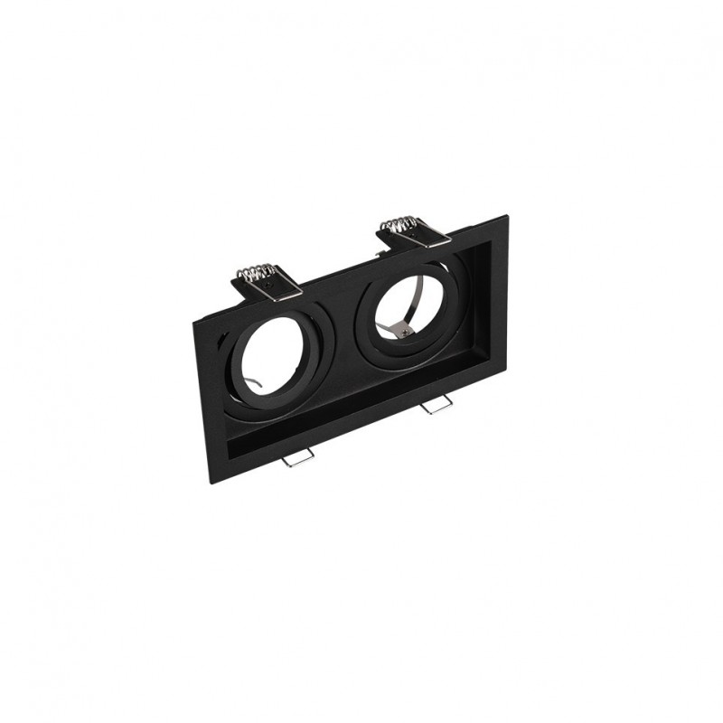 Trio-651600232 - Kenai - Adjustable Black Twin Recessed Downlight