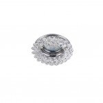 Dolomite - Chrome Recessed Downlight with Decorative Clear Glass Ø 9 cm Dolomite - Chrome Recessed Downlight with Decorative Clear Glass Ø 9 cm