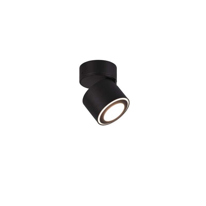 Spot & Downlights - Taurus - Matt Black Recessed or Surface-mounted LED Spotlight Trio-652910132 - Taurus - Matt Black Recessed or Surface-mounted LED Spotlight