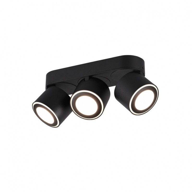- Taurus - Matt Black Recessed or Surface-mounted LED 3 Spotlights Trio-652910332 - Taurus - Matt Black Recessed or Surface-mounted LED 3 Spotlights