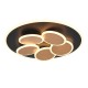 Trio-653210680 - Mandala - Black & Gold CCT Ceiling Lamp with Remote Control