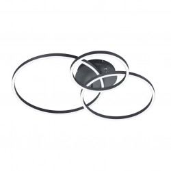 Winona - Adjustable Matt Black RGBW Ceiling Lamp with Remote Control Winona - Adjustable Matt Black RGBW Ceiling Lamp with Remote Control