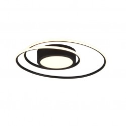 Yava - Matt Black CCT Flush with Remote Control Yava - Matt Black CCT Flush with Remote Control