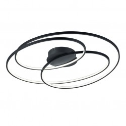Gale - Matt Black LED Ceiling Lamp ∅ 80 cm Gale - Matt Black LED Ceiling Lamp ∅ 80 cm