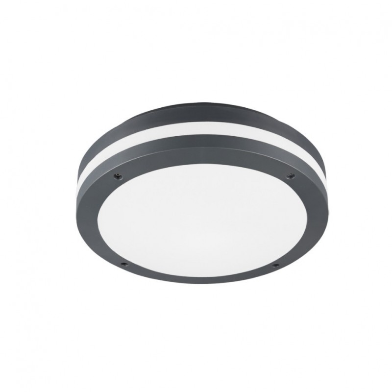 - Piave - Anthracite LED Ceiling Lamp with Motion Sensor Ø 30 cm Trio-676960142 - Piave - Anthracite LED Ceiling Lamp with Motion Sensor Ø 30 cm