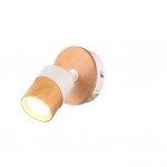 Aruni - Wooden & Matt White Spotlight Aruni - Wooden & Matt White Spotlight