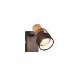 Nandini - Black & Wooden Spotlight