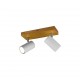 - Marley - Wooden & White 2 Light Spotlights Trio-812400231 - Marley - Wooden & White 2 Light Spotlights