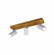 - Marley - Wooden & White 3 Light Spotlights Trio-812400331 - Marley - Wooden & White 3 Light Spotlights