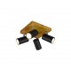- Marley - Wooden & Matt Black 4 Light Spotlights Trio-812400432 - Marley - Wooden & Matt Black 4 Light Spotlights
