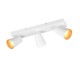- Sharp - Matt White 3 Spotlights with Gold Inner Ring Trio-817100331 - Sharp - Matt White 3 Spotlights with Gold Inner Ring