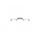 - Clapton - Chrome & Brushed Aluminium LED 4 Spotlights with White Glass Trio-821410405 - Clapton - Chrome & Brushed Aluminium LED 4 Spotlights with White Glass