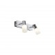 - Clapton - Chrome & Brushed Aluminium LED 2 Spotlights with White Glass Trio-821470205 - Clapton - Chrome & Brushed Aluminium LED 2 Spotlights with White Glass