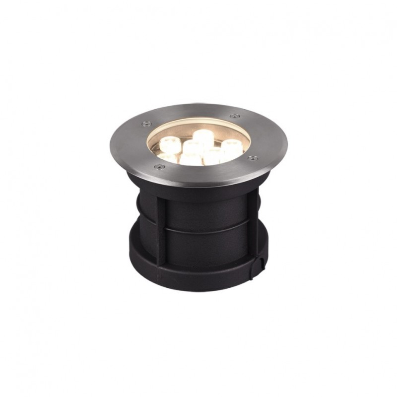 - Belaja - Nickel Stainless Steel Recessed Ground Light Ø 16 cm Trio-821660207 - Belaja - Nickel Stainless Steel Recessed Ground Light Ø 16 cm