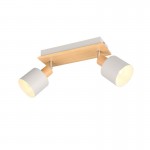 Shanti - Wooden & Warm Grey 2 Spotlights Shanti - Wooden & Warm Grey 2 Spotlights