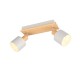 - Shanti - Wooden & Warm Grey 2 Spotlights Trio-862700276 - Shanti - Wooden & Warm Grey 2 Spotlights