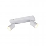 Soka - Matt White Ribbed 2 Spotlights Soka - Matt White Ribbed 2 Spotlights
