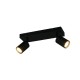 Trio-867700232 - Soka - Matt Black Ribbed 2 Spotlights