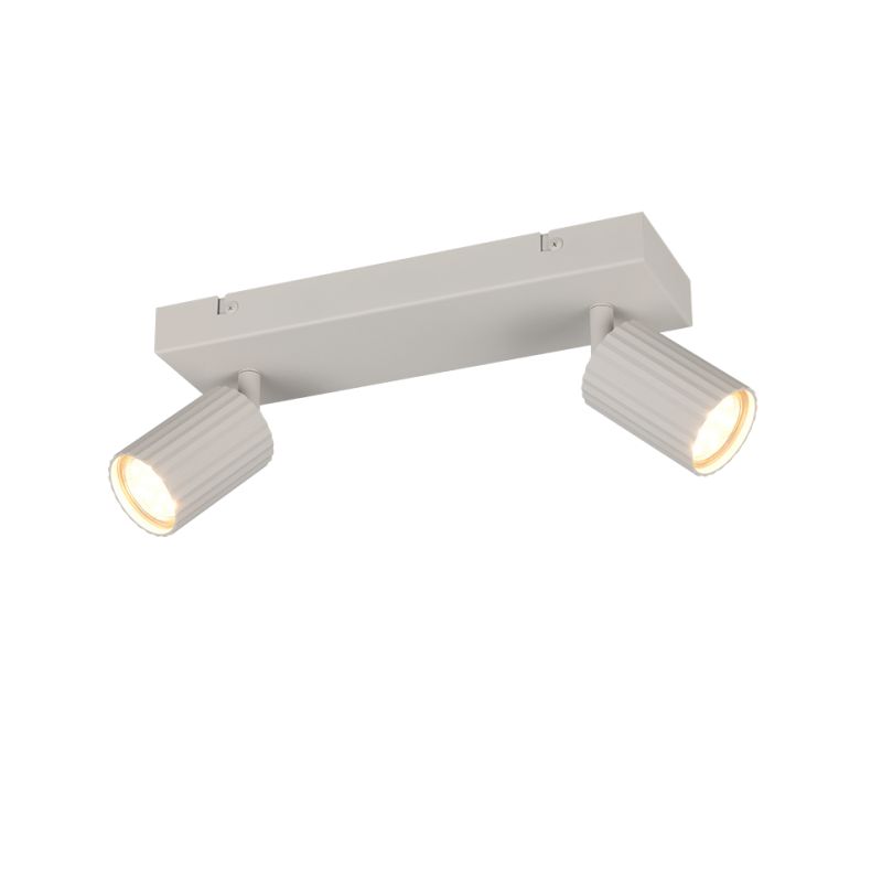 Trio-867700276 - Soka - Warm Grey Ribbed 2 Spotlights