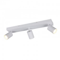 Soka - Matt White Ribbed 3 Spotlights Soka - Matt White Ribbed 3 Spotlights