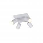 Soka - Matt White Ribbed 4 Spotlights Soka - Matt White Ribbed 4 Spotlights