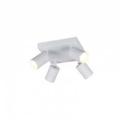 Soka - Matt White Ribbed 4 Spotlights Soka - Matt White Ribbed 4 Spotlights