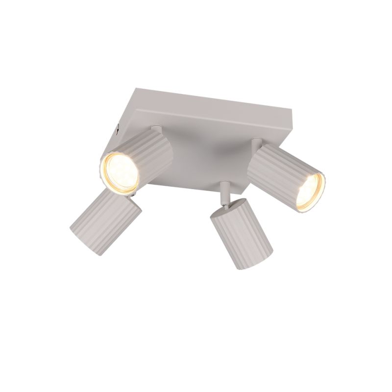 Trio-867730476 - Soka - Warm Grey Ribbed 4 Spotlights
