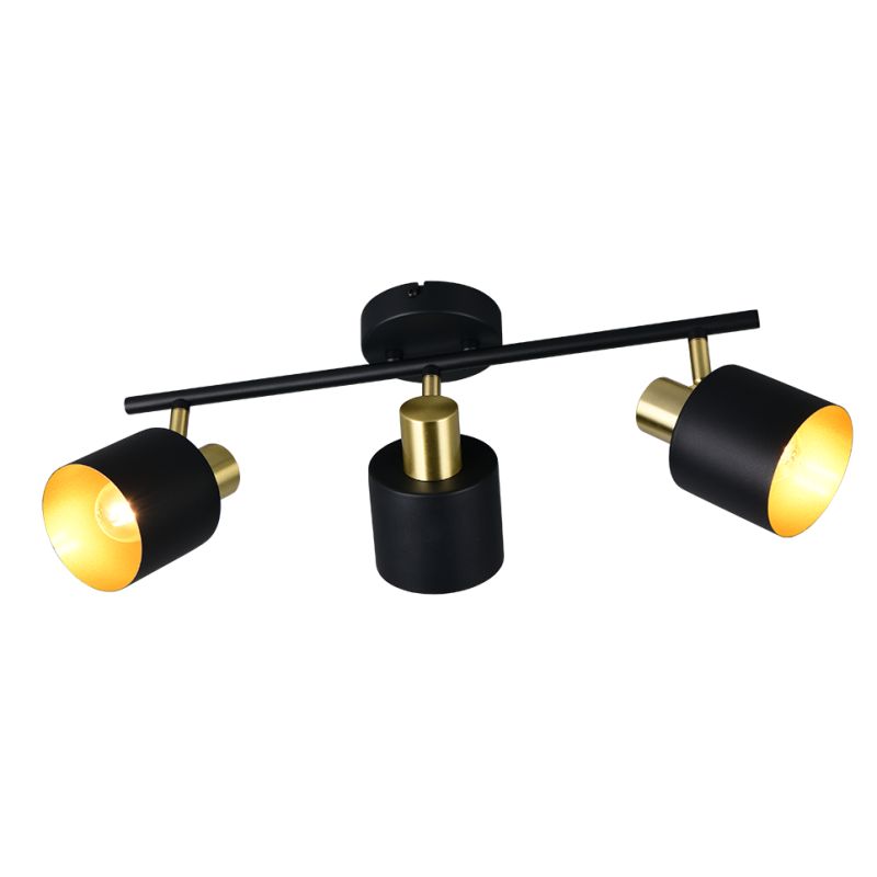 - Eva - Black & Gold 3 Spotlights Trio-868800380 - Eva - Black & Gold 3 Spotlights