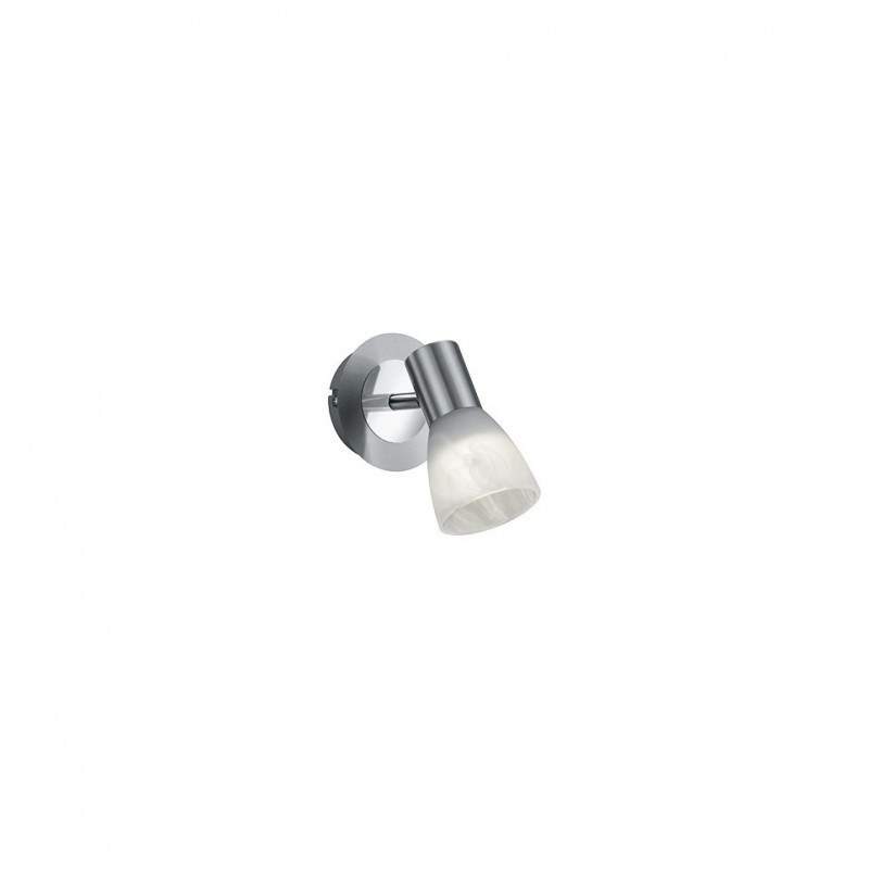 Spot & Downlights - Levisto - Matt Nickel Spotlight with Alabaster Glass Trio-871010107 - Levisto - Matt Nickel Spotlight with Alabaster Glass
