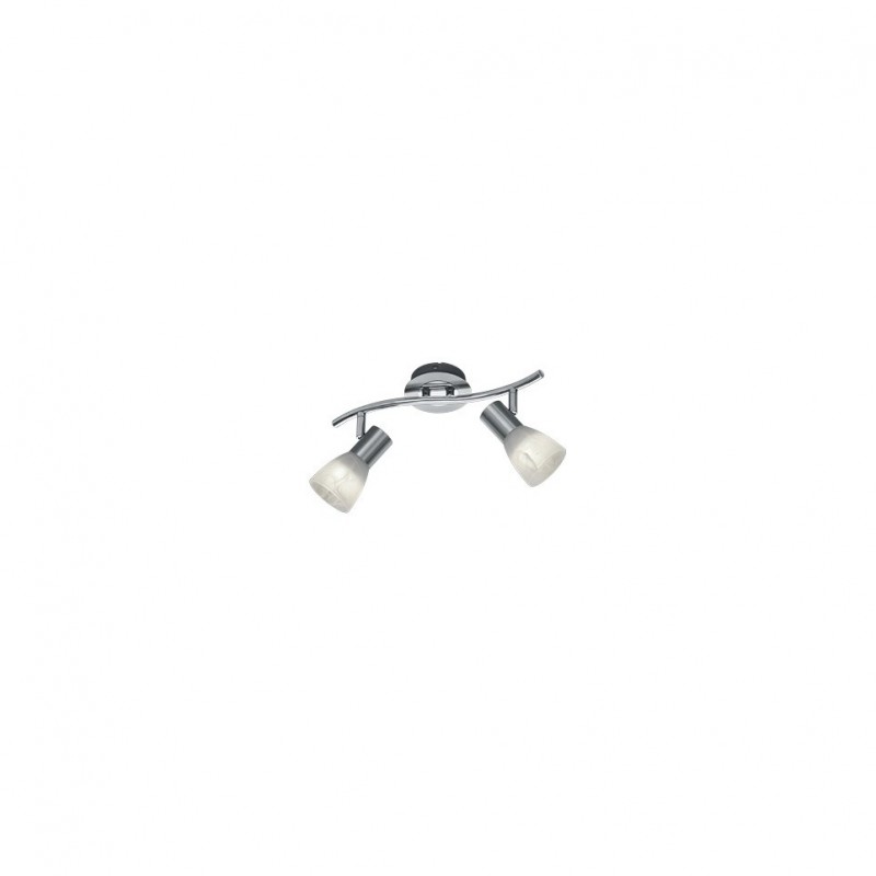 - Levisto - Matt Nickel 2 Spotlights with Alabaster Glass Trio-871010207 - Levisto - Matt Nickel 2 Spotlights with Alabaster Glass