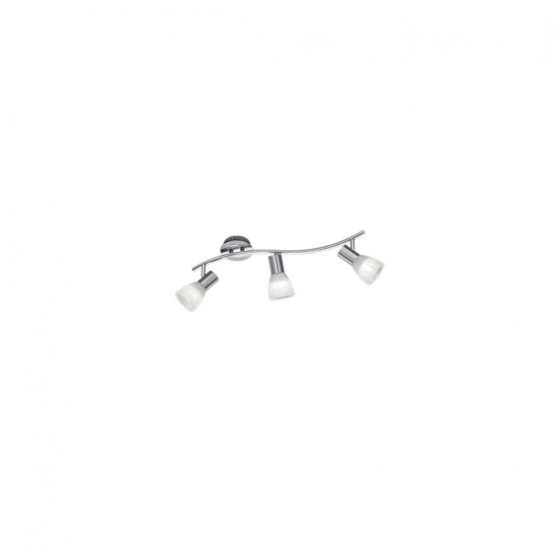 - Levisto - Matt Nickel 3 Spotlights with Alabaster Glass Trio-871010307 - Levisto - Matt Nickel 3 Spotlights with Alabaster Glass