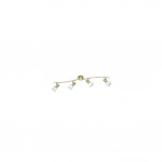 Levisto - Matt Brass 4 Spotlights with Alabaster Glass Levisto - Matt Brass 4 Spotlights with Alabaster Glass