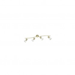 Levisto - Matt Brass 4 Spotlights with Alabaster Glass Levisto - Matt Brass 4 Spotlights with Alabaster Glass