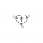 Levisto - Matt Nickel 3 Spotlights with Alabaster Glass Levisto - Matt Nickel 3 Spotlights with Alabaster Glass