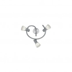Levisto - Matt Nickel 3 Spotlights with Alabaster Glass Levisto - Matt Nickel 3 Spotlights with Alabaster Glass