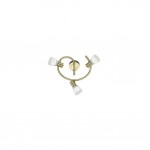 Levisto - Matt Brass 3 Spotlights with Alabaster Glass Levisto - Matt Brass 3 Spotlights with Alabaster Glass
