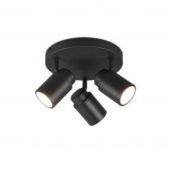 Angelo - Bathroom Black 3 Spotlights Angelo - Bathroom Black 3 Spotlights