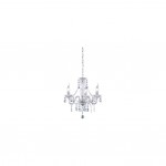 Lüster - Chrome 3 Light Chandelier with Clear Acrylic Crystal Lüster - Chrome 3 Light Chandelier with Clear Acrylic Crystal