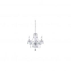Lüster - Chrome 3 Light Chandelier with Clear Acrylic Crystal Lüster - Chrome 3 Light Chandelier with Clear Acrylic Crystal