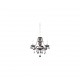 - Lüster - Chrome 3 Light Chandelier with Smoked Acrylic Crystal Trio-R11073002 - Lüster - Chrome 3 Light Chandelier with Smoked Acrylic Crystal
