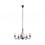 Country - Rusty 5 Light Centre Fitting