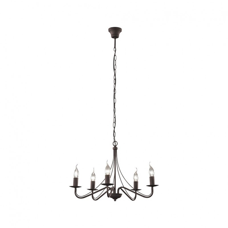 - Country - Rusty 5 Light Centre Fitting Trio-R1198-24 - Country - Rusty 5 Light Centre Fitting