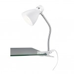 Harvey - Matt White & Chrome Clamping Table Lamp Harvey - Matt White & Chrome Clamping Table Lamp