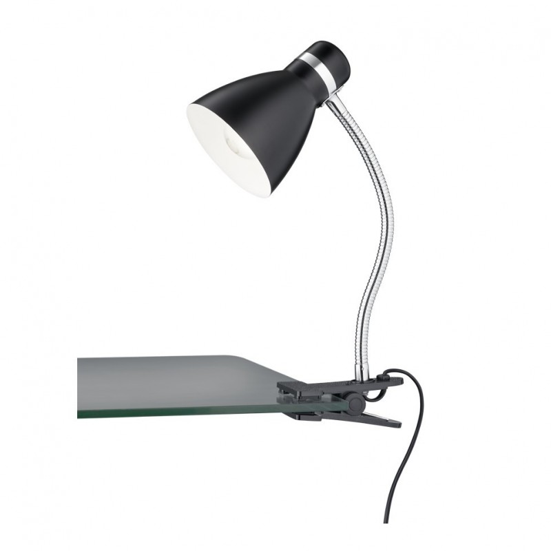 - Harvey - Matt Black & Chrome Clamping Table Lamp Trio-R20731232 - Harvey - Matt Black & Chrome Clamping Table Lamp