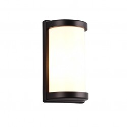 Puelo - Matt Black Wall Lamp with White Diffuser