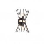 Rod - Black & Gold 2 Light Wall Lamp Rod - Black & Gold 2 Light Wall Lamp