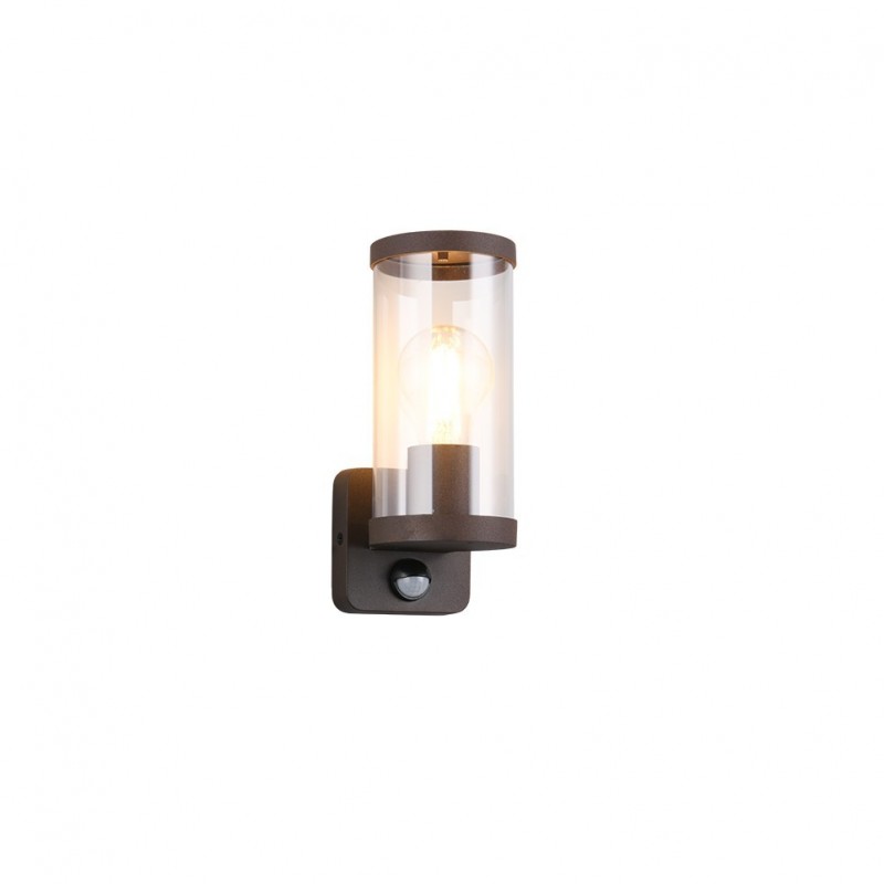 - Bonito - Rusty PIR Wall Lamp with Clear Diffuser Trio-R21599124 - Bonito - Rusty PIR Wall Lamp with Clear Diffuser