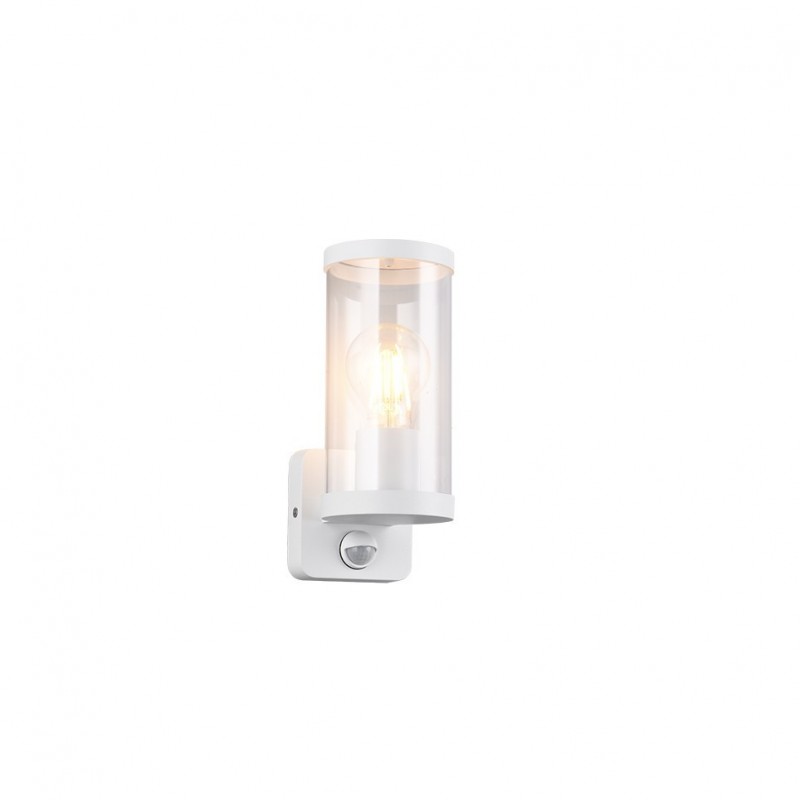 - Bonito - Matt White PIR Wall Lamp with Clear Diffuser Trio-R21599131 - Bonito - Matt White PIR Wall Lamp with Clear Diffuser