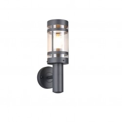 Paloma - Anthracite Wall Lamp with Clear Diffuser